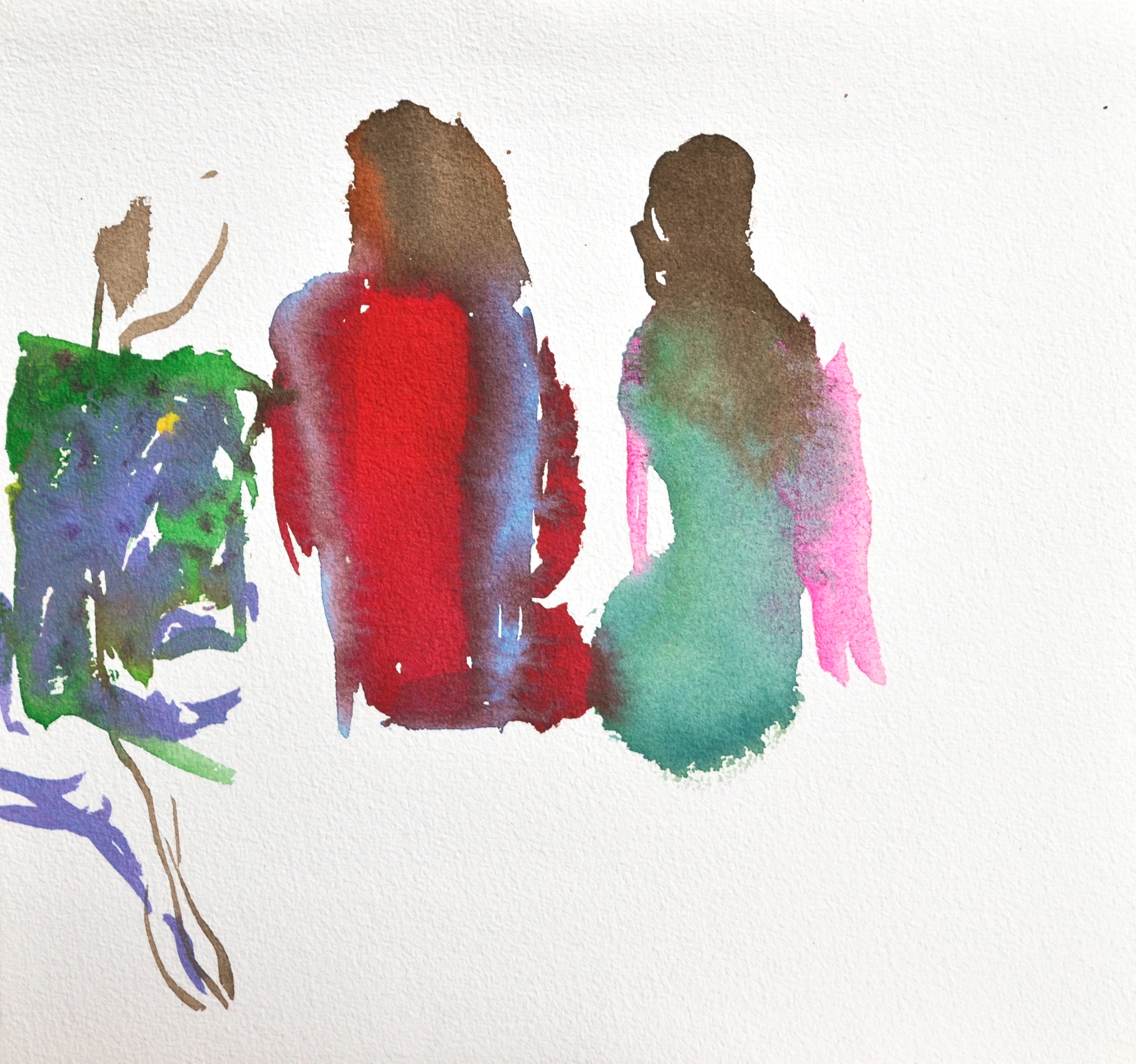 41_Sery „Beach walk“ acrylic on paper A4