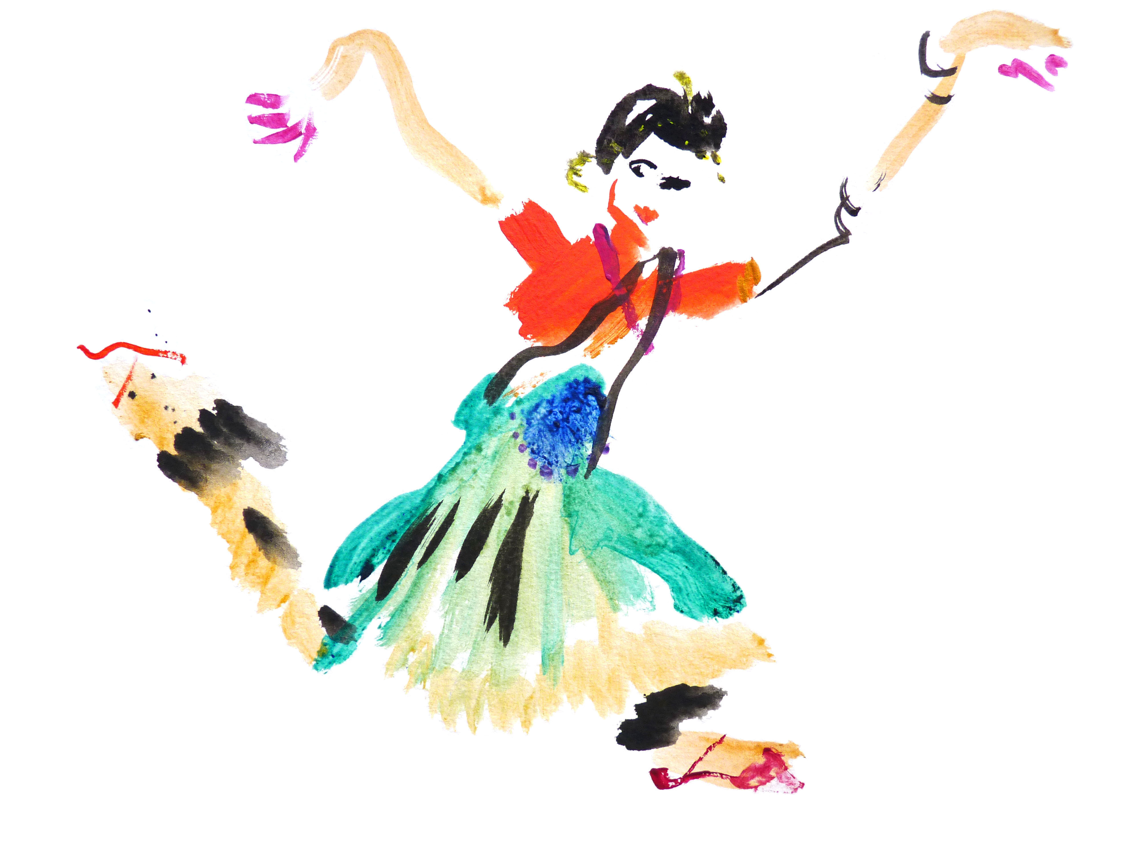 D1_indian_dancer_acrylic_on_paper_24x32cm