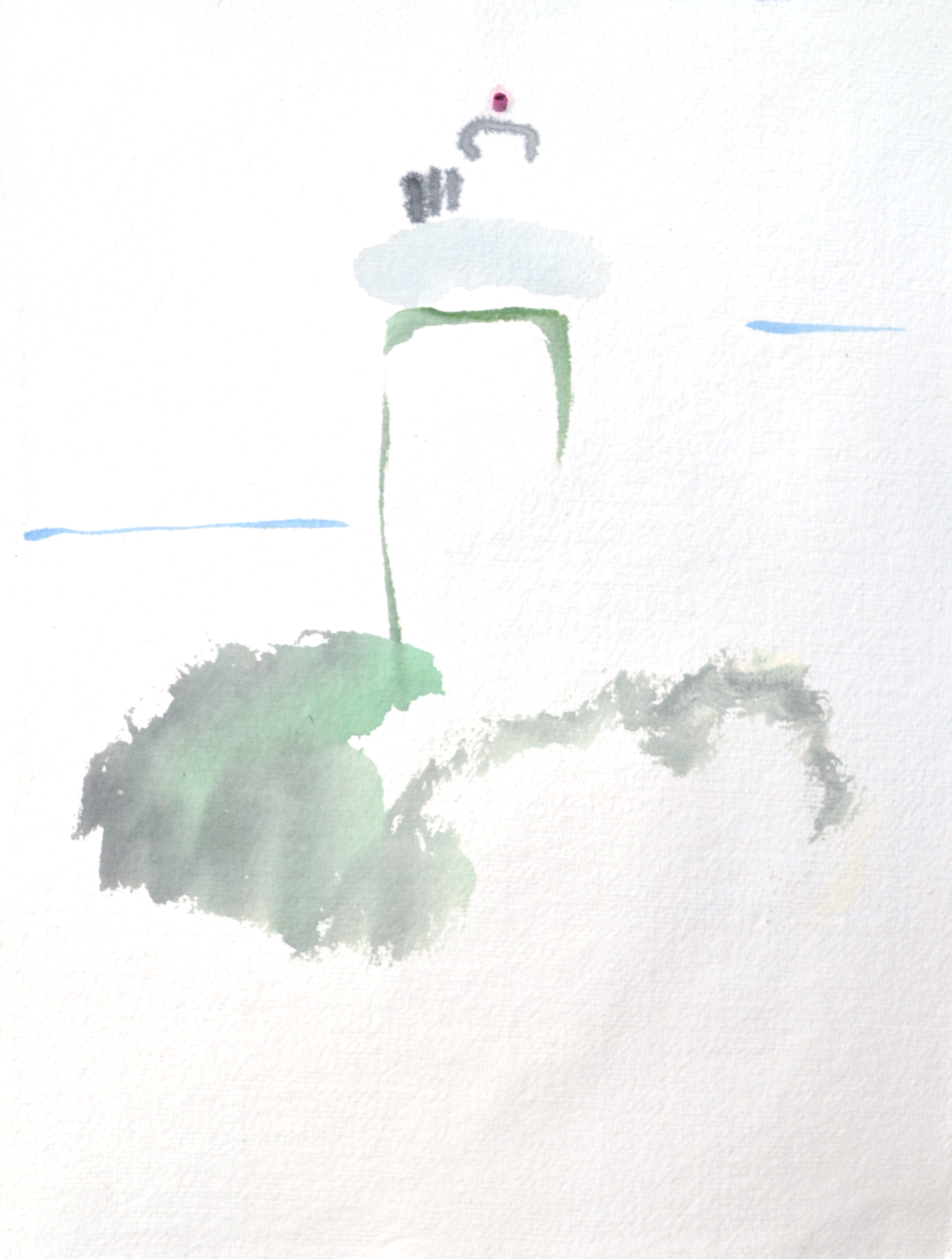 20_Sery Lighthouse acrylic on paper 25x33.5cm