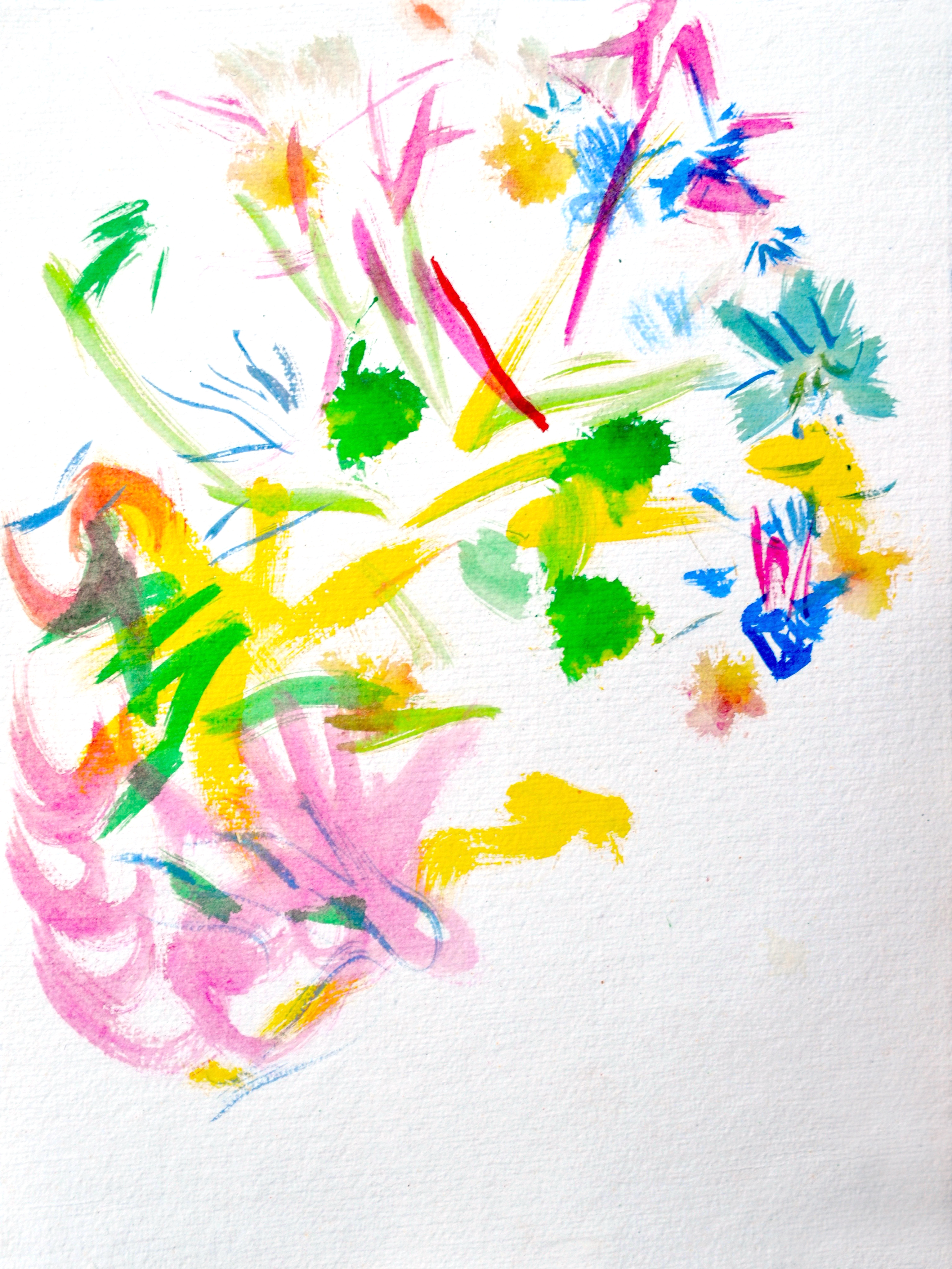 34_the pinwheels seller acrylic on paper 25x33.5cm