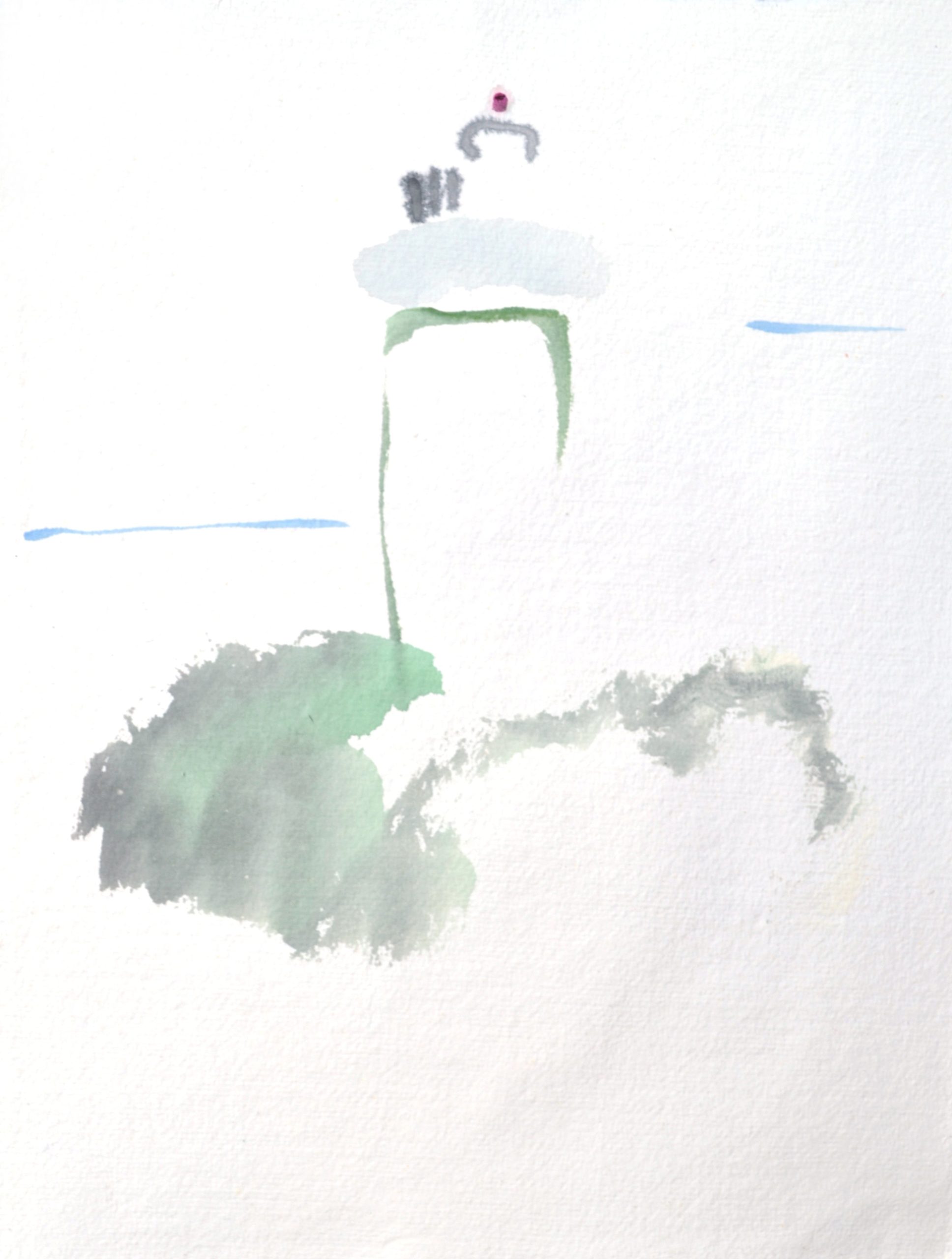 20_Sery Lighthouse acrylic on paper 25x33.5cm-min